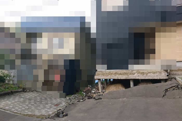 札幌市清田区里塚の被害①
