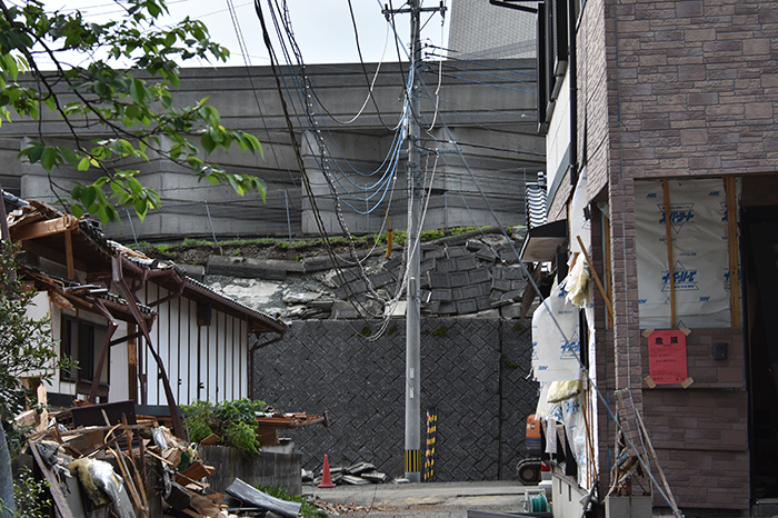 益城町内の擁壁の被害③